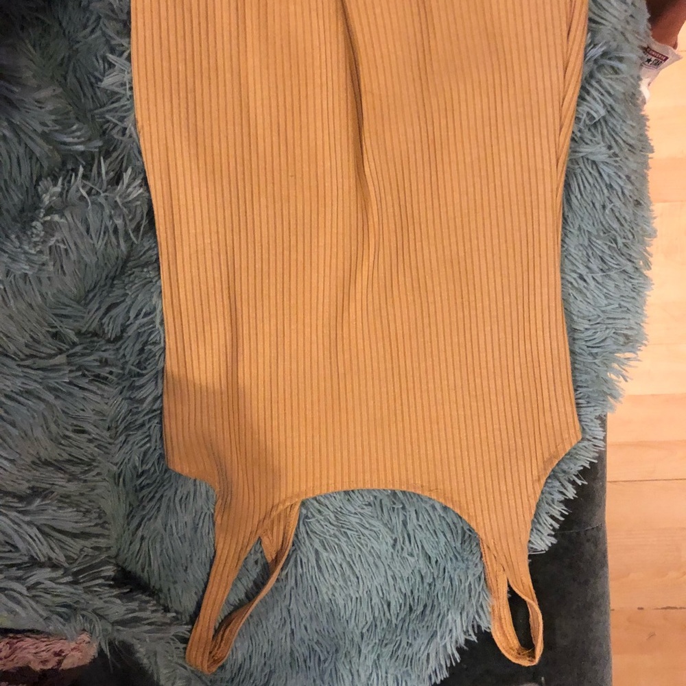 Urban Outiftters yellow ribbed bodycon dress - Picture 3 of 5